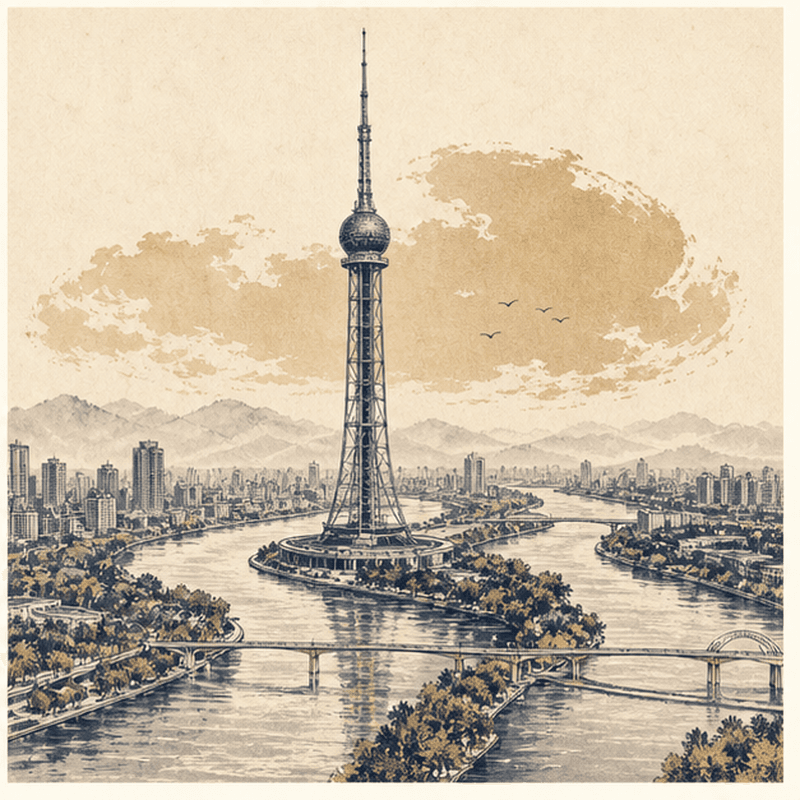 临沂市地标插画