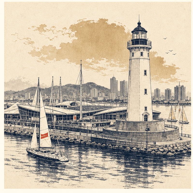日照市地标插画